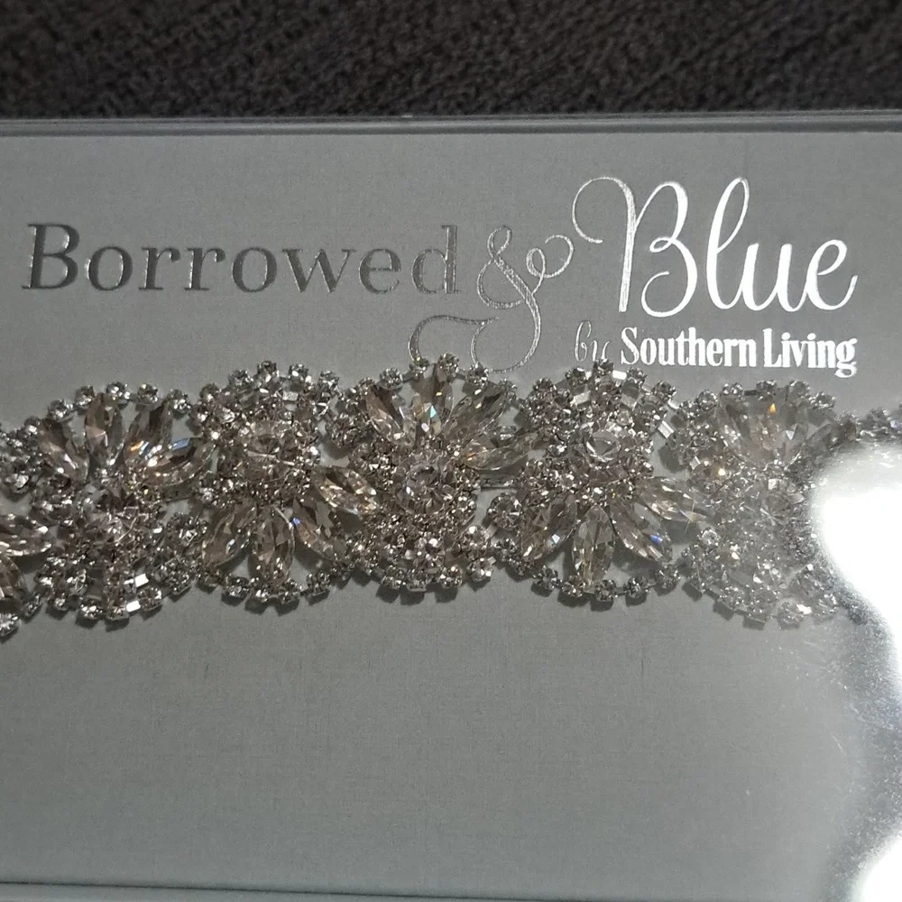 Southern Living Borrowed & Blue by Southern Living Brooch Crystal Belt